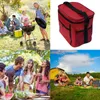 Auto -organisator Trunk opbergzakken Thermo koeler geïsoleerde tas voor thermisch ijspakket picknick tote hellende schouder