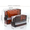 Women Travel Clear Makeup Bag Organizer Transparent PVC Cosmetic Bags Beauty Toiletry Make Up Pouch Wash Storage Bags