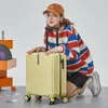 Aankjes 18/20 inch draag bagage met wielen wachtwoord Mini Woman Fashion Trolley Rolling Abs PC Travel Valises