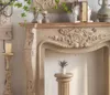 Fireplace American rural solid wood fireplaces frame Living Room Furniture in house imitation marble porch wedding decoration online red photography props
