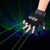 Super Cool 1 Stück Rot Grün Laser Handschuhe Tanzen Bühnenshow Licht mit 4 Stück Laser und LED Palm Licht für DJ Club Party Bars