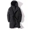 Men's Vests Winter Mens Down Jacket Hooded Fashion Long Coat Men Windproof Waterproof Thick Warm Brand Clothing Parka LP221130