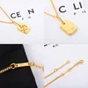 Celi Classic 12 Constellation Pendant Necklace Gold Collar Chain Man Women Designer Jewelry