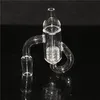 Rookset Quartz Diamond Loop Banger Nail Oil Knoop Recycler Carb Cap Dabber Insert Bowl 10 mm mannelijk voor waterleidingen