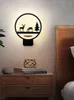 V￤gglampa Enkelt f￶r vardagsrumsdekoration Luster hembelysning sovrum armaturen nordiska lampor hallkorridor sconces