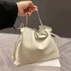 İnanılmaz Lüks Tasarımcılar İpli Çantalar Kova Deri Çantalar İpli Tek Omuz Çantaları Kadın Çantalarını Katlayın Moda CrossBody Debriyaj Baskılı Siyah Pembe Çapraz Vücut