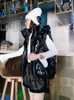 Gilet da donna Abbigliamento da neve Gilet lungo caldo Gilet invernale da donna impermeabile Giacca con cappuccio Tasche grandi Moda Parka lucido senza maniche csa 221202