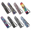 Outdoor Bags Printed Yoga Mat Bag Gym Case For Momen Men Pilates Fintess Exercise Pad Easy Carry Backpack Dance Sports