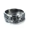 Band Rings Fashion Jewelry Evil Eyes Ring Women Mens Hiphop God Eye Rings Drop Delivery Dh3Ga