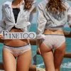 Kobiety majtki Finetoo 3pcsset Bawełniane majtki dla kobiet seksowne niski bielizny