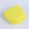 Настраиваемая пластиковая коробка протеза Высококачественная цветная стоматологическая защита Muti Plastic Orthodontic Dental Case Small
