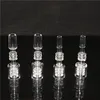 smoking Quartz banger Frosted Joint 14/10mm Male&Female Joint Pure Crystal Double Stack Stacker Diamond Knot nails