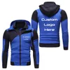 Mens Hoodies Sweatshirts Custom Men Jacket Casual Patchwork Zipper Coat Spring Autumn Hoody Sweatshirt Your Drop 221202