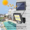 Trädgårdsdekorationer LED Solar Split Wall Lamp 3 -läge Vattentät rörelsessensor S GATE LIGHING FÖR SÄKERHET LJUS 221202