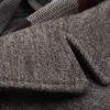 Manteau de mélanges de laine pour hommes pour manteaux d'hiver vestes en coton épais mâle décontracté mode Slim Fit longue veste écharpe hommes vêtements d'extérieur grande taille 221201