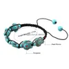 Charm Bracelets Bohemian Womens Turquoise Turtle Charm Bracelets Black Hand Woven Braided Rope Adjustable Bangle For Unisex Men S Fa Dhbyp