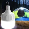 Bärbara lyktor LED -glödlampa Camping Lantern Laddningsbart tält Movent Hushållens energibesparing för uteplatsen Power Failure