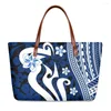 Duffel Bags Cumagical 2022 Arrivals Polynesian Floral Print Designer Famous Brands Ladies Custom Handbags Women Tote