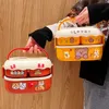 Ящики для ланч милая коробка для медведя для детей для детей Kawaii Portable Plastics Large Bento Box для взрослых работают в микроволновой школьной детской коробке 221202
