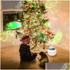 Nattljus Colorf Stars Starry Projector Light Undersea World Led Night 8 Colors Rotating Lamp USB For Children Room Drop Delivery DHG51