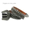 2022 Ceinture de créateur Bb Simon Strass Ceinture Taille Gun Couleur Perles Brillant Incorporation Pure Fait Main Tendance Personnalisée Dark Miss Vendeur