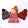 Chapeaux Echarpes Gants Ensembles Enfants Hiver Pompon Bonnet Écharpe Ensemble Tricoté Chaud Épais Corchet Chenille et Mitaines Pour Garçons Filles 221202