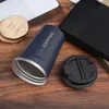 Thermoses 380/510ml Stainless Steel Coffee Thermos Mug Portable Car Vacuum Flasks Travel Insulated Thermal Water Bottle With Lid 221202