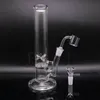 Glass Bong Hookahs Water Pipe Mini Hand Blown Smoking Pipe Small Bubblers with Honeycomb Perc