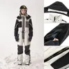 Vestes de Ski une pièce combinaison de Ski hommes coupe-vent imperméable chaud mâle respirant Snowboard vêtements femmes en plein air thermique hiver neige ensembles