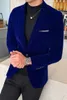 Męskie garnitury Blazers Burgundy Velvet for Fashion Casual Jackets Wedding Groom Singer Costume Slim Blazer Formal Wear Dress 5xl 221201
