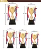 Oggetti decorativi Figurine Trofeo Trofeo Concorso Trofei aziendali in metallo senza copertura Premio Trofei di calcio Medaglia Coppa souvenir 221202