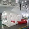 outdoor activities 5m long big Transparent inflatable dome bubble tent snow globe with tunnel Christmas decoration balloon235W