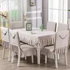 Chair Covers European Style Living Room Decor Table Cloth Anti-Slip Cover Thicken Soft Cushion Dustproof Tablecloths