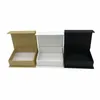 Gift Wrap Magnetic Lid Box Packing & Boxes Rectangle Brown White Black Color 14cm 12cm 4cm