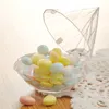 Food Savers Storage Containers Plastic Diamond Shape Candy Box Transparent Creative Petals Chocolate Container Box Birthday Wedding Party Durable Gift Box 221202