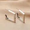 Retro Minimalist Square Earrings Irregular Hoop Earrings Exaggerated Cool Girl Fashion Earring for Women Accessories