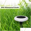 Solar Garden Lights LED 7 Färg Byt lamp RGB 10LED LAWN LIGHT Outdoor Decate Drop Delivery Lighting Re AB DH1MZ
