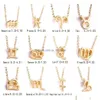 Pendant Necklaces Female Elegant Star Zodiac Sign 12 Constellation Necklaces Pendants Charm Gold Chain Choker Drop Delivery Jewelry Dhmuy