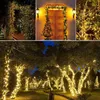 Garden Decorations Solar String Fairy Light LED Waterdichte Outdoor 22m32m Garland Power Street Lamp Festoon Kerstfeest voor Decor 221202