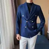 Men's Suits Blazers 1 Piece Suit Jacket Slim Fit Double-Breasted Notch Lapel for Weeding Groom Dress Coat S-3XL 221201