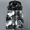 Men's Vests Plus Size XS8XL Autumn Winter Men Thick Vest Casual Cotton Padded Sleeveless Jackets Hooded Warm Waistcoat Men's Clothing 221202
