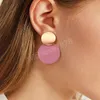 Déclaration Boucles D'oreilles Rondes Pour Les Femmes Arcylic Géométrique Dangle Boucles D'oreilles Bohème Mode Eardrop De Mariage Bijoux Cadeau