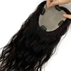 Best Selling human hair Topper for women 20inches natural color free part silk base hair toppers 6x6"