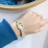 Popular Luxury Bracelets Selected Fashion Design Gold Bangle 18k Gold Plated Jewelry Accessories Women's Exclusive Party Wedd276O