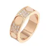 Band Rings Carti Love Screw Diamond Ring Designer Jewlery For Women Men Engagement Wedding Rings Luxury Wide Version Rose Gold Silver03