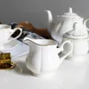 Alimentos para salvar recipientes de armazenamento de moda moderna tigela de a￧￺car com tampa de leite jarro china caf￩s da fam￭lia de cafeteria de cafeter