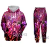 Tracksuits voor heren Fashion Women/Men's 3D Print Splatoon Hoodies/Hooded Sweatshirts broek broek Pak Kleding Tweedelen Sets