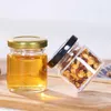 حاويات تخزين الغذاء Savers X30 مصغرة العسل جرة 25ML سعة 1 أوقية الوزن الزجاج العسل مع الأغطية المعدنية الجرار العسل الجميلة لهدايا حفل الزفاف 221202