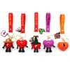 Party Favors 3D PVC Keychain Popular Bunny Styles Valentine Day Key Chain Event Gifts Lover Boys Girls Kids Key Rings