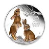 Arts and Crafts Australian Rabbit Year Chińskie zodiakowe pamiątkowe monety